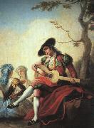 Ramon Bayeu Boy with Guitar oil painting artist